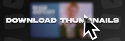 Download youtube thumbnails, picture shows a Mac OS X cursor hovering on a Youtube thumbnail with the text saying 'DOWNLOAD THUMBNAILS'.